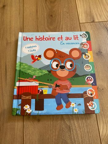 Livre une histoire et au lit en vacances 