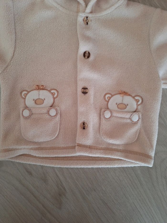 Veste chaude beige 3 mois mixte - photo numéro 2