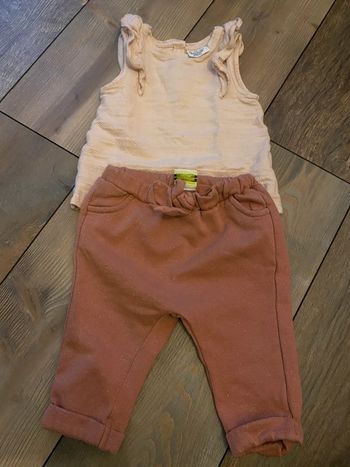 Ensemble fille TAO 9 mois rose