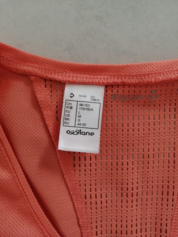 Débardeur de sport quechua femme taille L orange - photo numéro 2