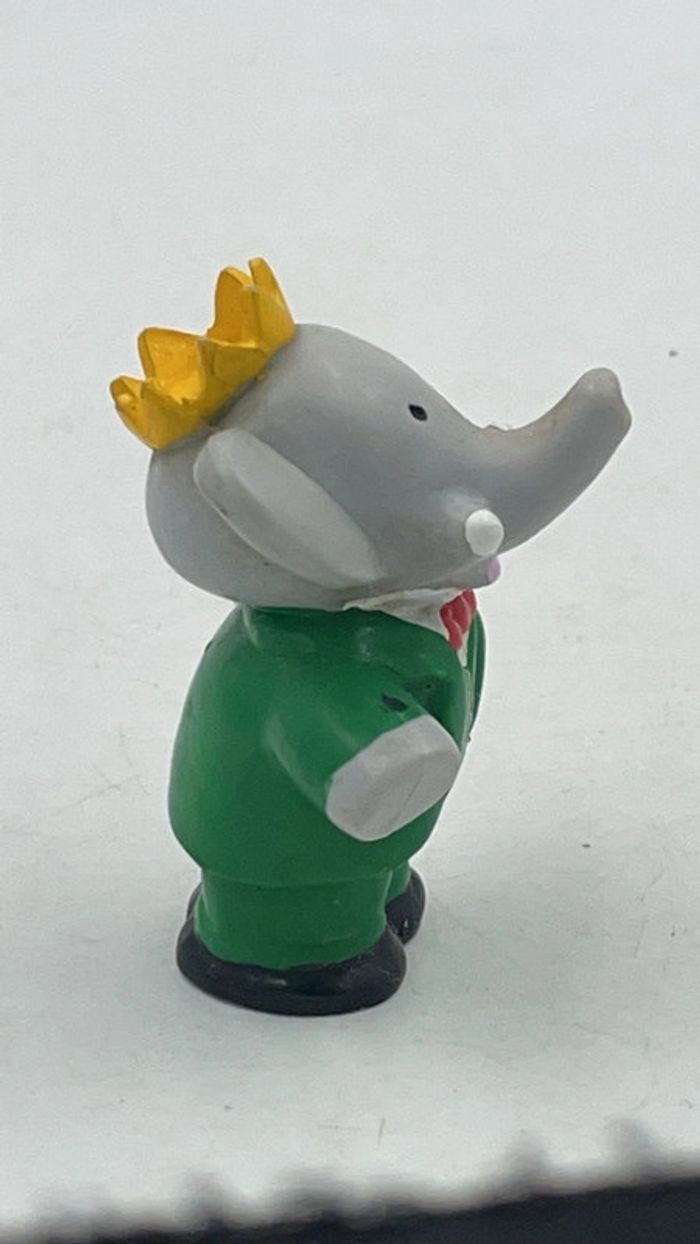 Figurine Babar en PVC L.De Brunhoff 1986 7 cm - photo numéro 4
