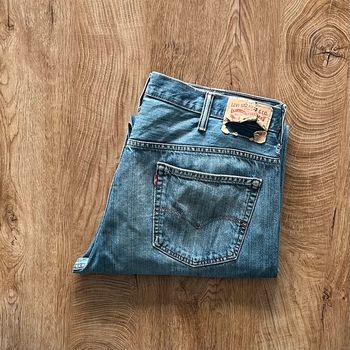 Jean/pantalon levi's 569 délavé (coupe ample) pour homme, taille W 38 L 34 (48 taille française)