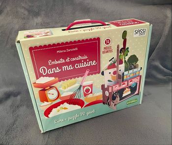 Puzzle 3D géant + livre « Dans ma cuisine »
