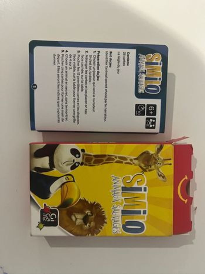 Jeu de carte similo animaux sauvages - photo numéro 2
