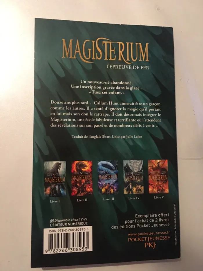 Magisterium Tome 1 Neuf - photo numéro 2