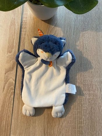 Marionette doudou et compagnie loup bleu