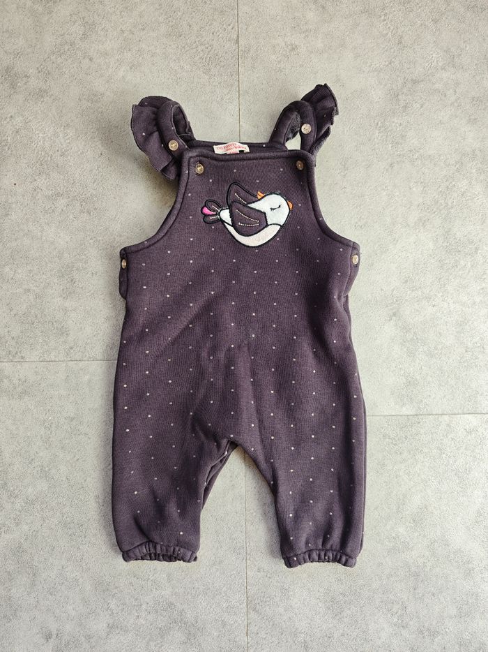 6 mois  (68 cm) - salopette fille doublée polaire (DPAM)