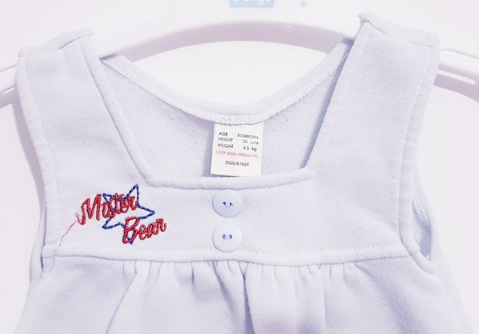 🐼 Salopette - Bleu clair - Aardvark - Naissance 🐼 - photo numéro 3