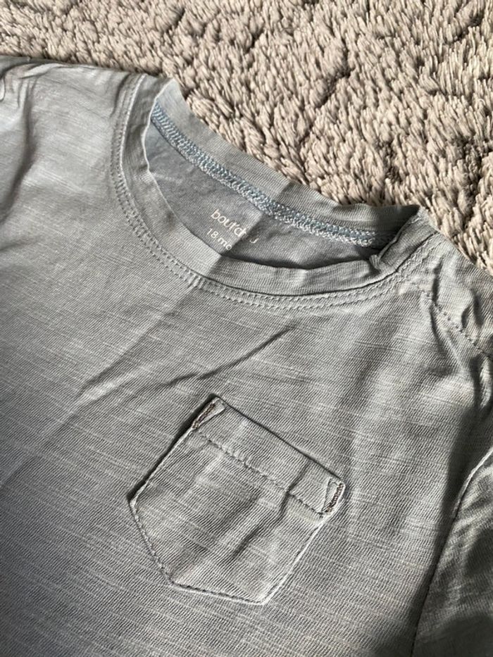 Teeshirt manches longues bleu Bout’chou - 18 mois - photo numéro 2