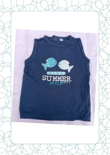 Tee shirt sans manche 9 mois