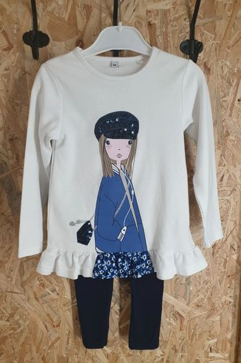 Ensemble 4 ans motif à sequins