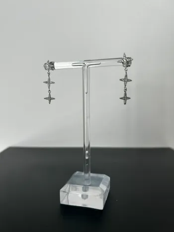Boucle d’oreille étoile polaire acier inoxydable