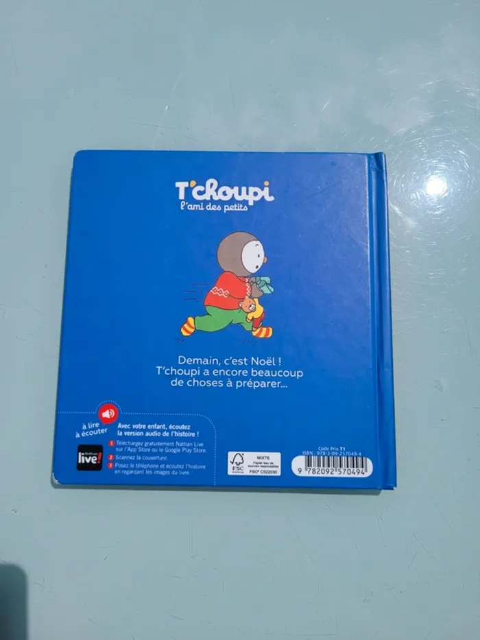 Livre T'choupi : à lire et à écouter, tome 10 🎄 T’choupi fête Noël 🎁 76 - photo numéro 4