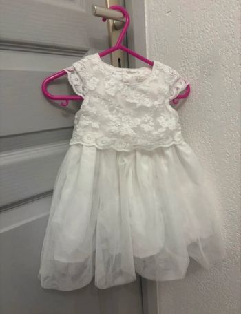 Robe en tulle blanche primark 3/6 mois 