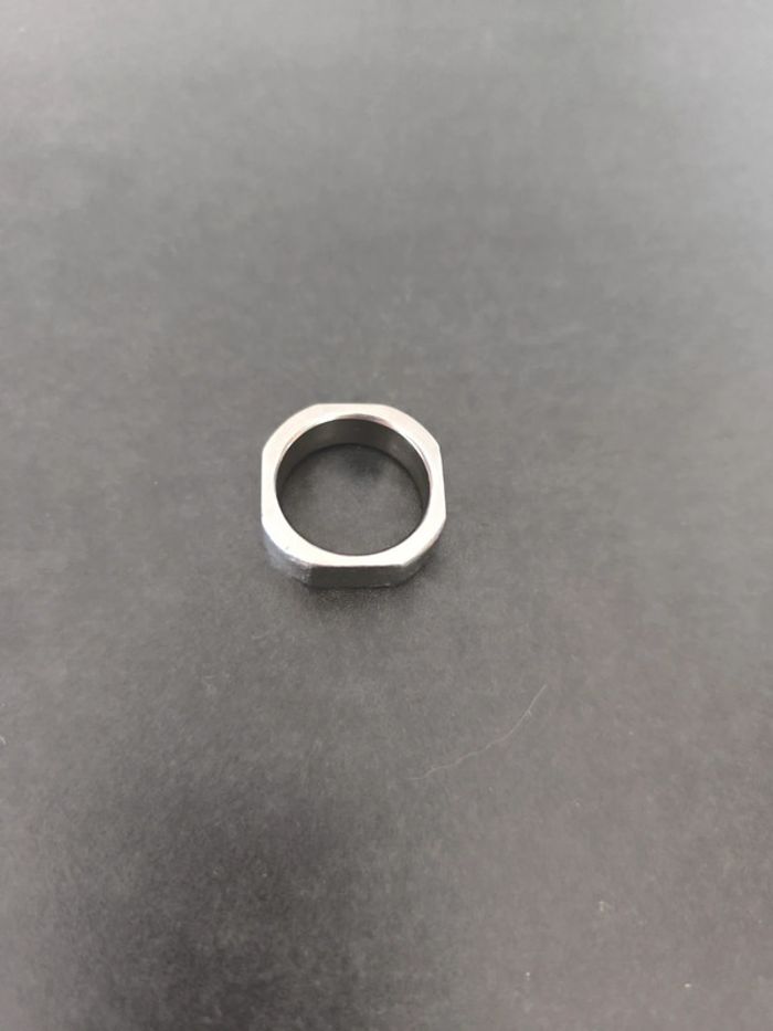 Bague acier homme - photo numéro 2