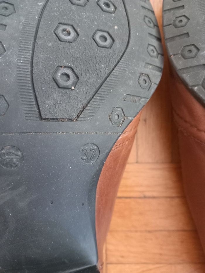 Chaussures marron avec petit talon,Remonte 37 - photo numéro 5