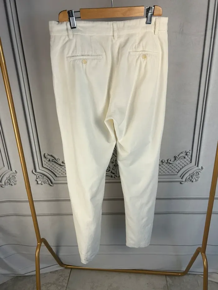 Pantalon velours crème Hartford T2 / M neuf - photo numéro 5