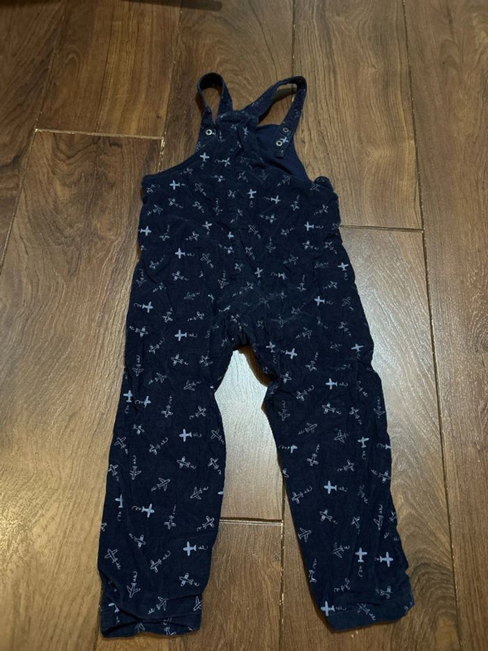 Salopette en velours et son pull assorti Avions de chez Absorba 3 ans - photo numéro 9