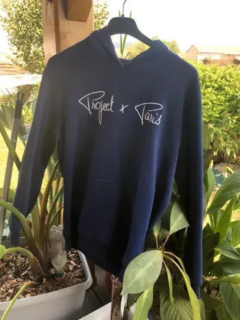 Sweat à capuche unisexe Project X Paris - bleu foncé S·Neuf sans étiquette·Project X