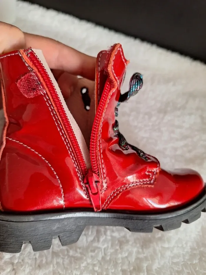Bottines rouges vernies - photo numéro 10