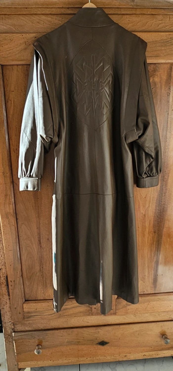 Longue manteau cuir André Sales France taille 38 - photo numéro 19