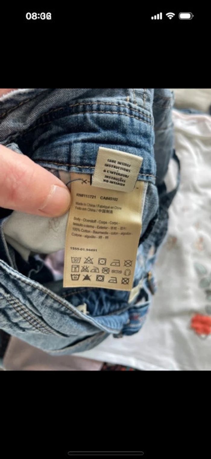 Salopette short scotch r’belle taille 10 ans - photo numéro 6