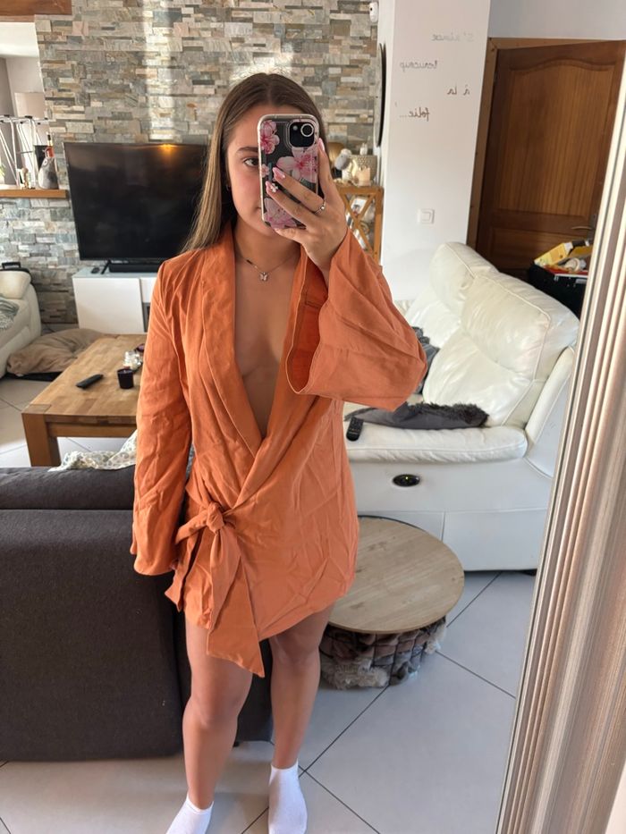 robe blazer teracota