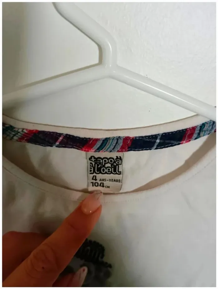 C3 t-shirt blanc tape à l'œil 4 - photo numéro 3