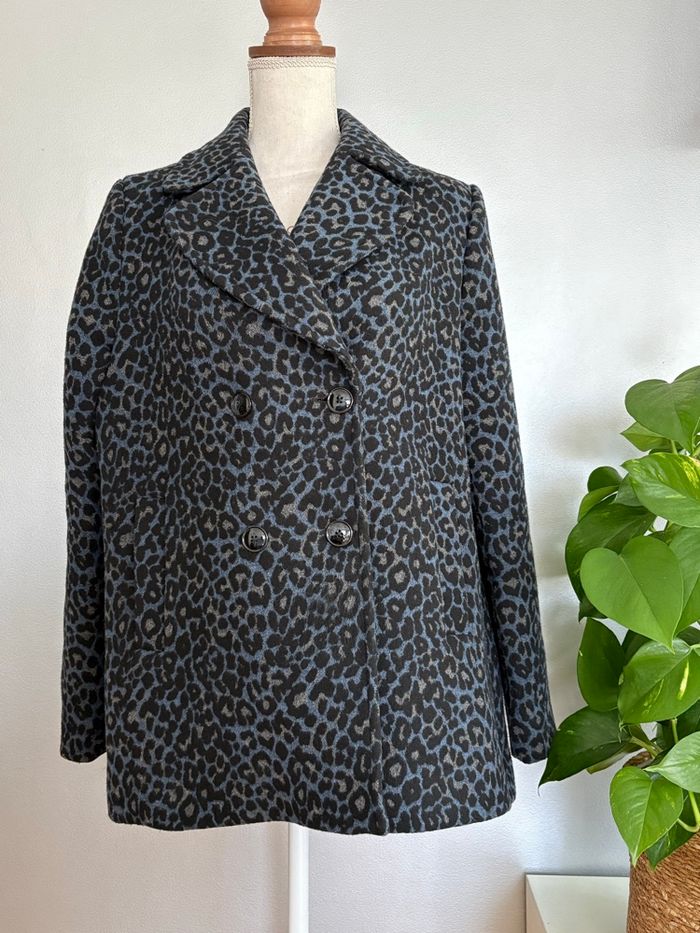 Manteau Caroll - Motifs léopard