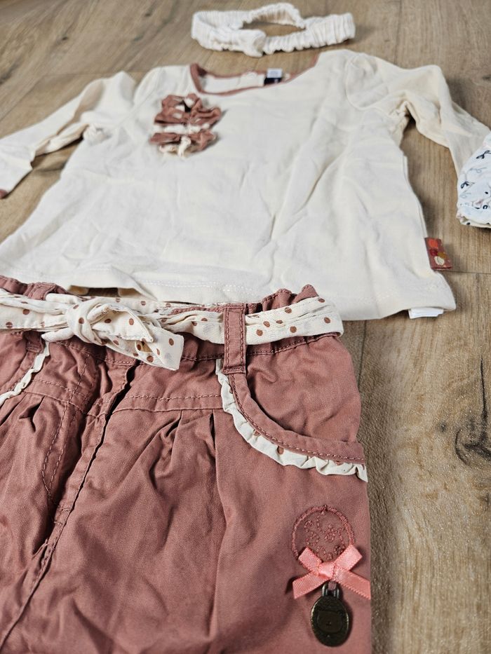 Lot 16 pièces vêtements bébé fille 9 mois mi saison printemps automne - photo numéro 3