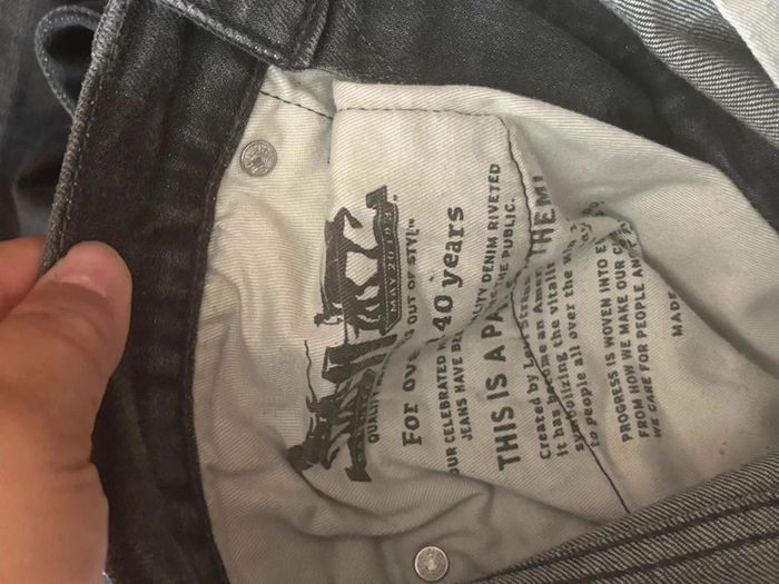 🖤 Jean Levi’s 511 Slim Fit Noir Délavé | Taille 32x34 - photo numéro 9