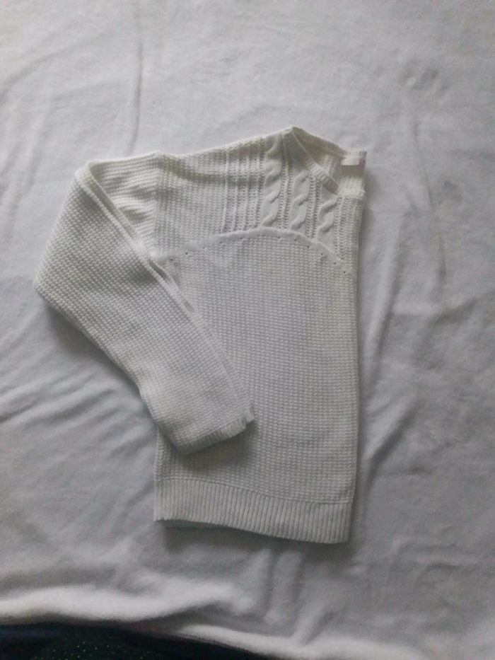 Petit pull blanc 38 - photo numéro 6