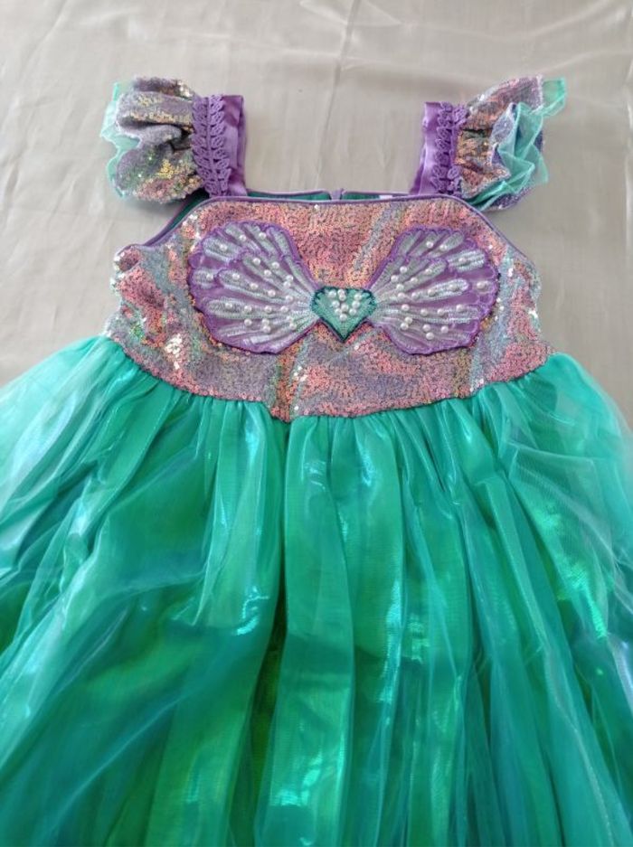 Déguisement robe sirène coquillage et accessoires 5ans - photo numéro 4