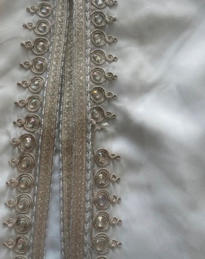 Caftan blanc argent - photo numéro 4