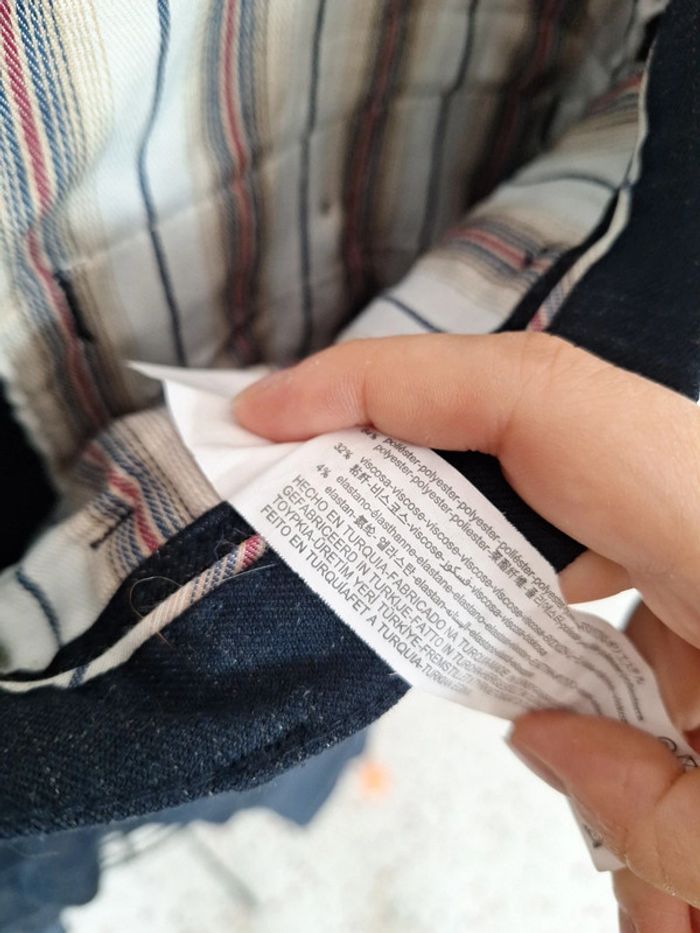 Pantalon à carreaux Zara Taille 40 👻 - photo numéro 5
