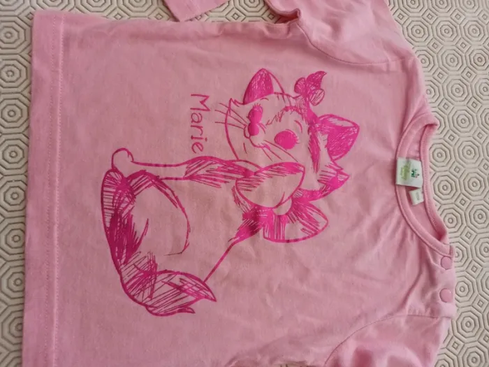 Tee-shirt Disney baby 18 mois rose - photo numéro 5