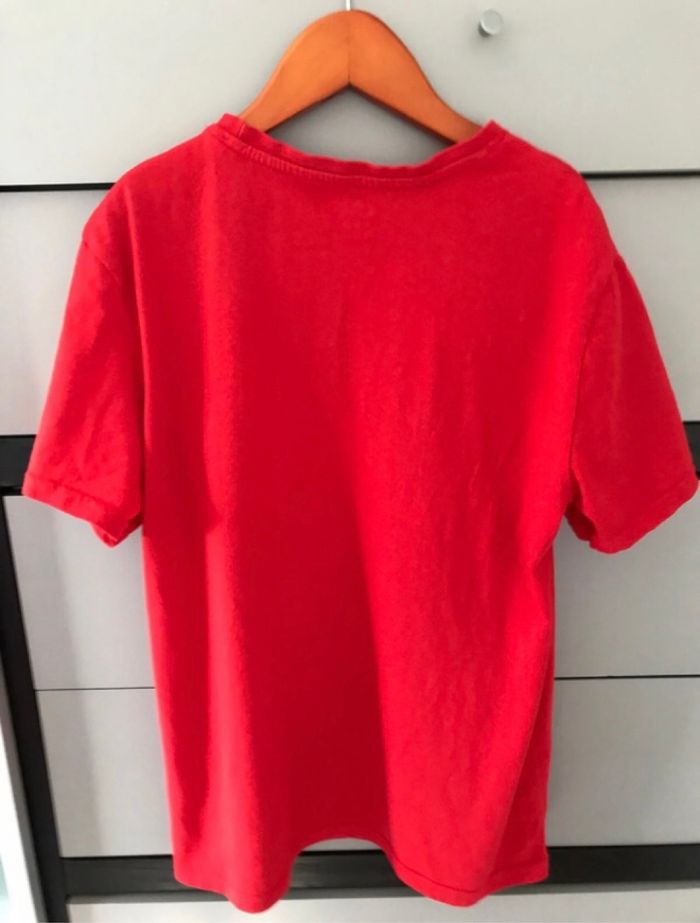 garçon t-shirt manches courtes kiabi 12 ans rouge xxs regular à motif excellent état - photo numéro 4