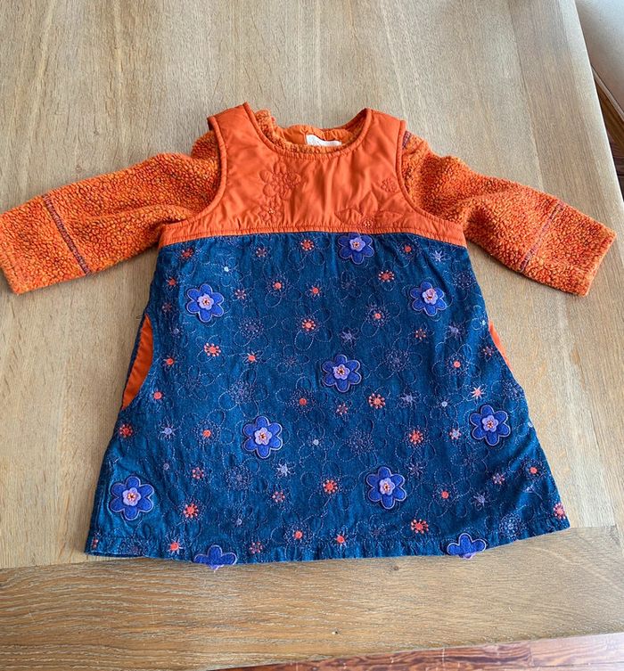 Ensemble robe et pull polaire Catimini taille 3 ans