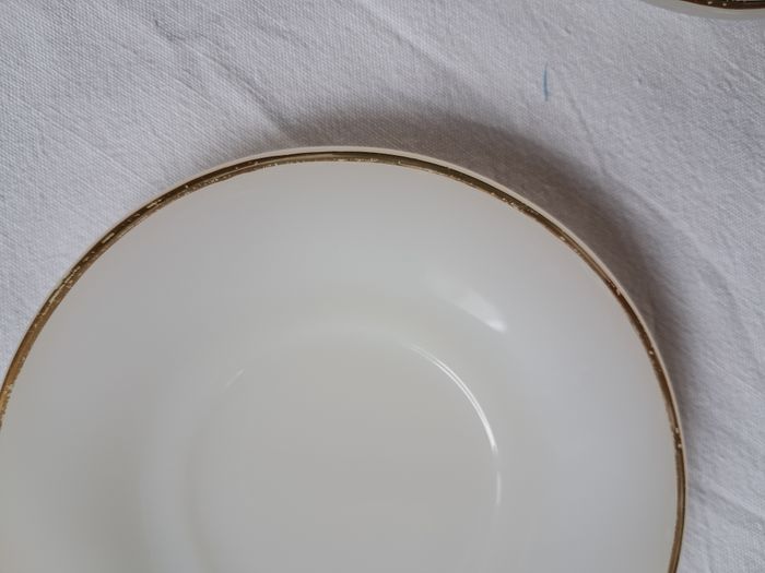 Lot de 11 tasses + 11 sous tasses Arcopal liseré or France Vieux tacots vieilles voitures vintage an - photo numéro 9