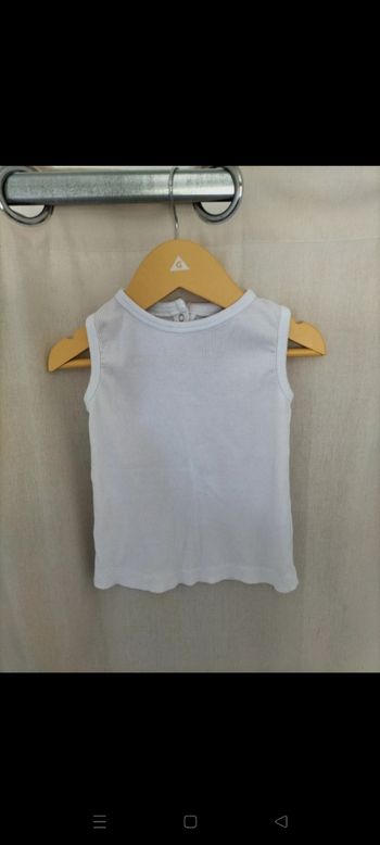 Débardeur blanc Kiabi 18 mois