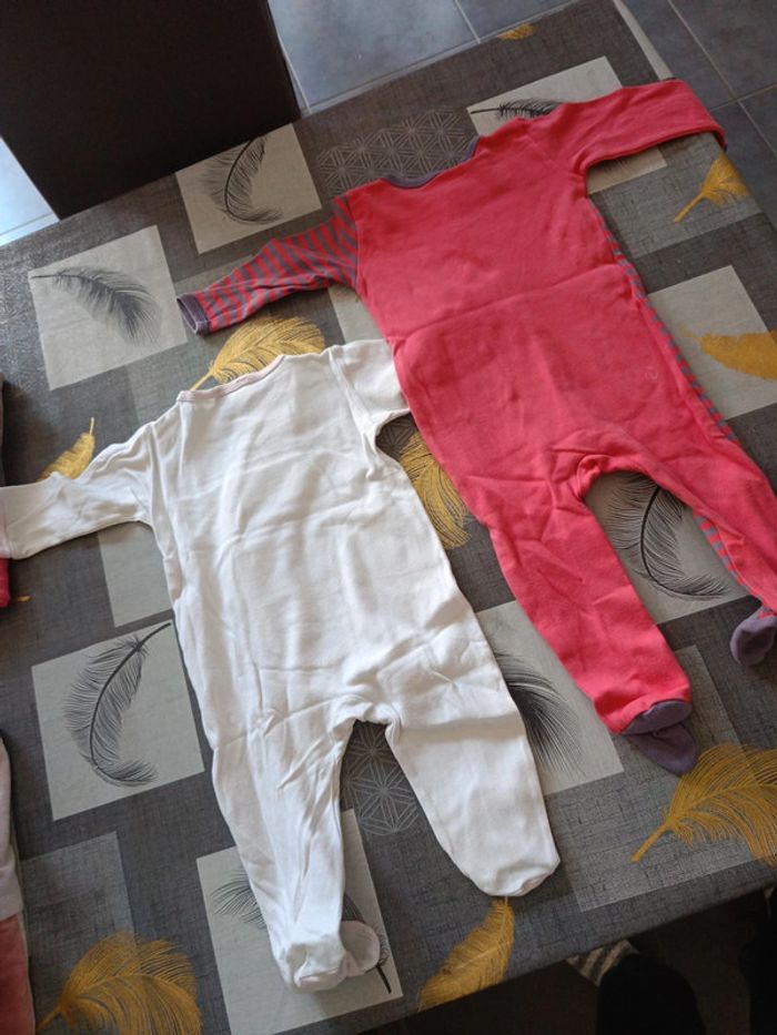 4 pyjamas mi-saison une pièce 12 mois 74 cm - photo numéro 5