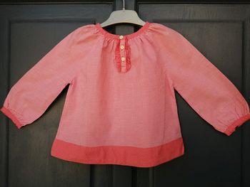 Belle petite tunique à carreaux