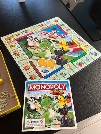 🎲 Monopoly Junior – Hasbro – Jeu complet dès 5 ans