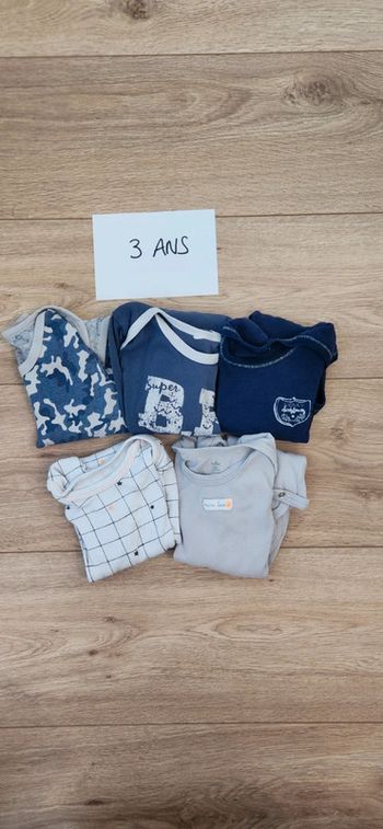 Lot de 5 bodies manches longues