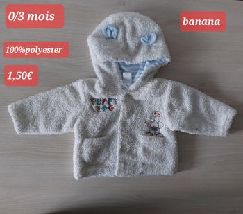 Manteau Puppy dog 0/3 mois