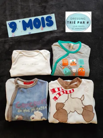 Lot pyjama body 9 mois