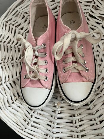 Baskets toile rose pointure 32