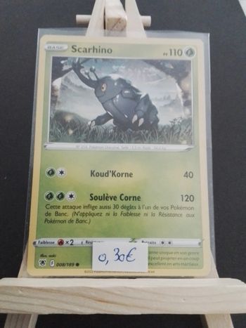 Carte Pokémon Scarhino 8/189
