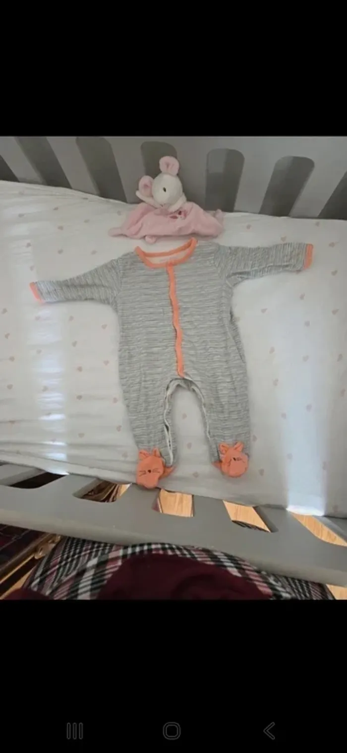 😍Lot de 3 pyjamas 6 mois fille orchestra - photo numéro 4