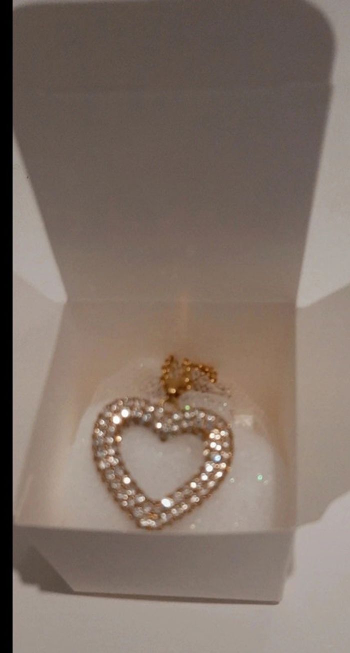 Pendentif cœur strass - photo numéro 2